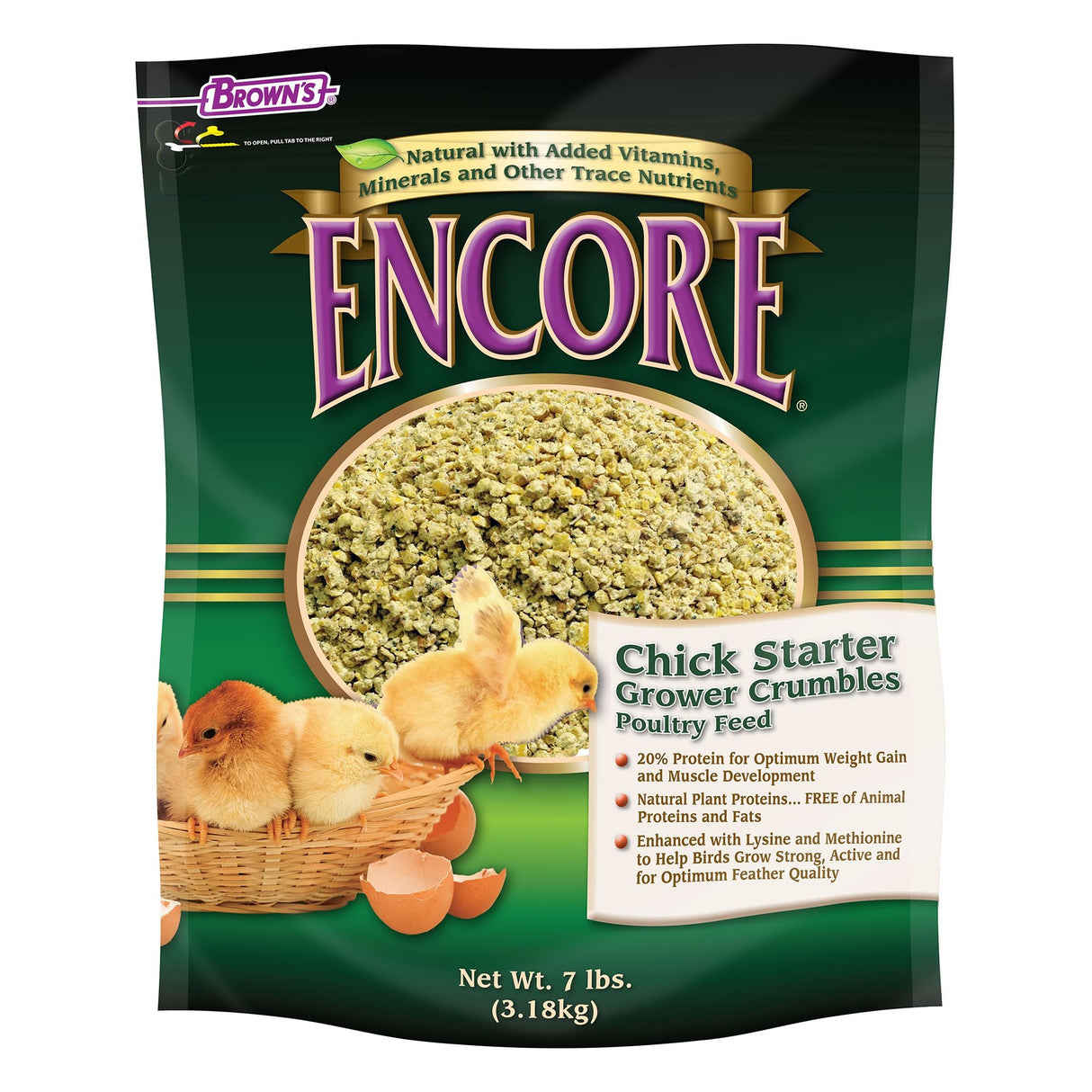 Browns Encore Chicken Starter: 7 lbs
