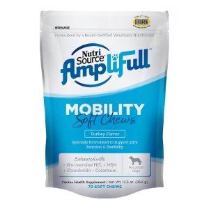 Nutrisource Dog Amplifull Soft Chew Supplement Mobility 12.5oz
