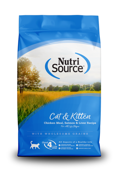 NutriSource® Cat & Kitten Chicken Meal, Salmon & Liver Recipe