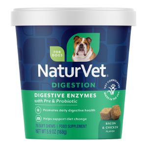 NaturVet Dog Digestive Enzyme Chew - 70 count