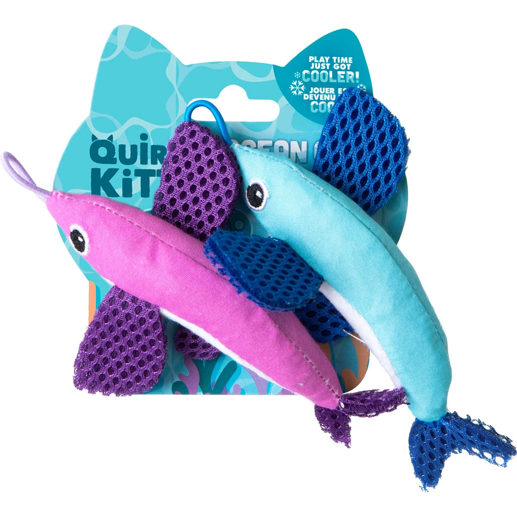 Quirky Kitty Flying Fish Cat Toy 2 Pack