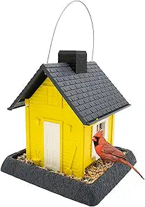 Fiesta Village Fiesta Yellow Cottage Bird Feeder