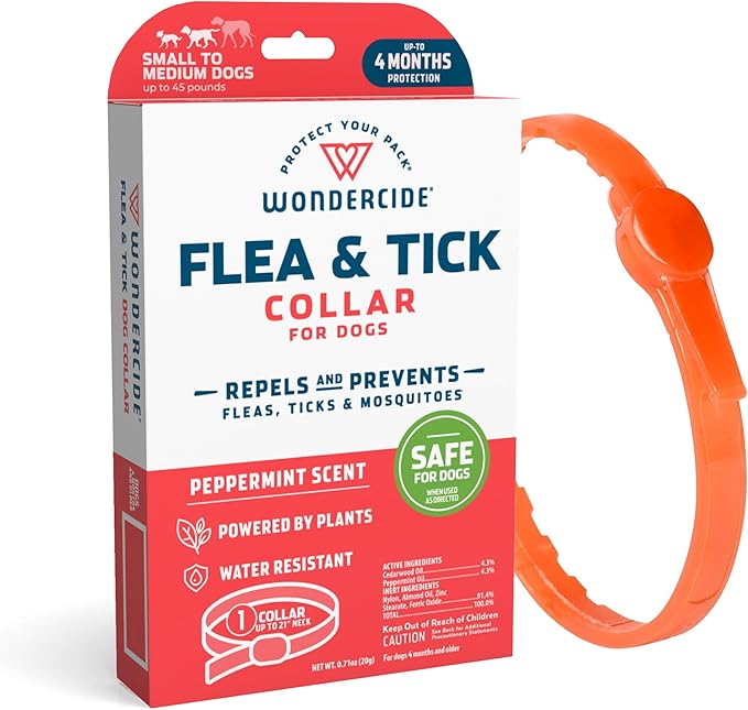 Wondercide Dog Collar Flea and Tick Repellent: Small/Medium