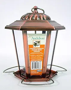 Audubon Carriage Copper Wild Bird Feeder
