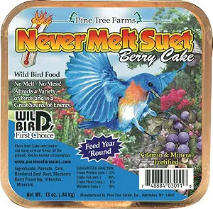 Pine Tree Farms Never Melt Suet Cake Berry: 13 oz