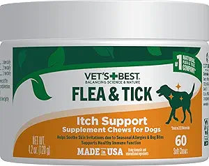 Vet's Best Flea & Tick Soft Chews for Dogs: 60 ct