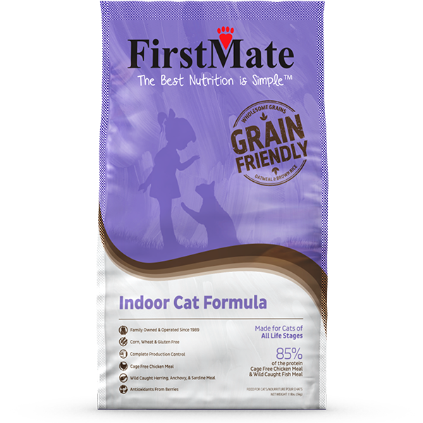 FirstMate Indoor Grain Friendly Chicken Dry Cat Food: 11 lbs
