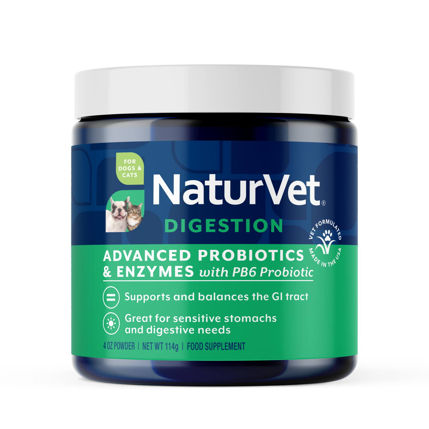 Naturvet Dog & Cat Advanced Probiotic Powder: 4oz