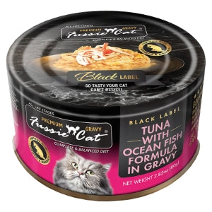 Fussie Cat Premium Tuna w/ Oceanfish in Gravy 2.82 oz Can