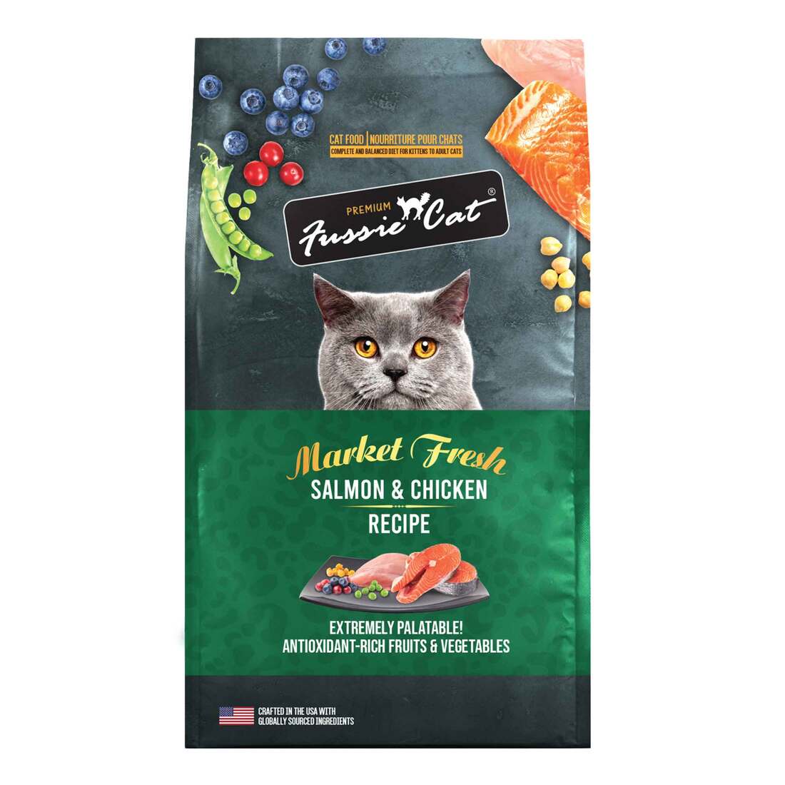 Fussy Cat Market Fresh Salmon Chicken Dry Cat Food: 10lbs