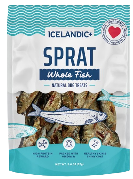 Icelandic+ Whole Dried Sprat Fish Dog and Cat Treats