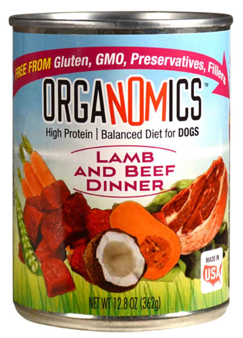 Evanger's Organomic Lamb Beef Canned Dog Food: 12.5oz