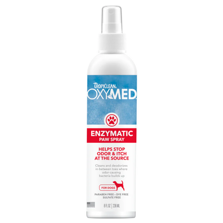 TropiClean TropiClean OxyMed Enzymatic Paw Odor and Itch Spray 8 oz