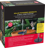 Wild Bird Lovers Solar-Powered Birdbath Fountain