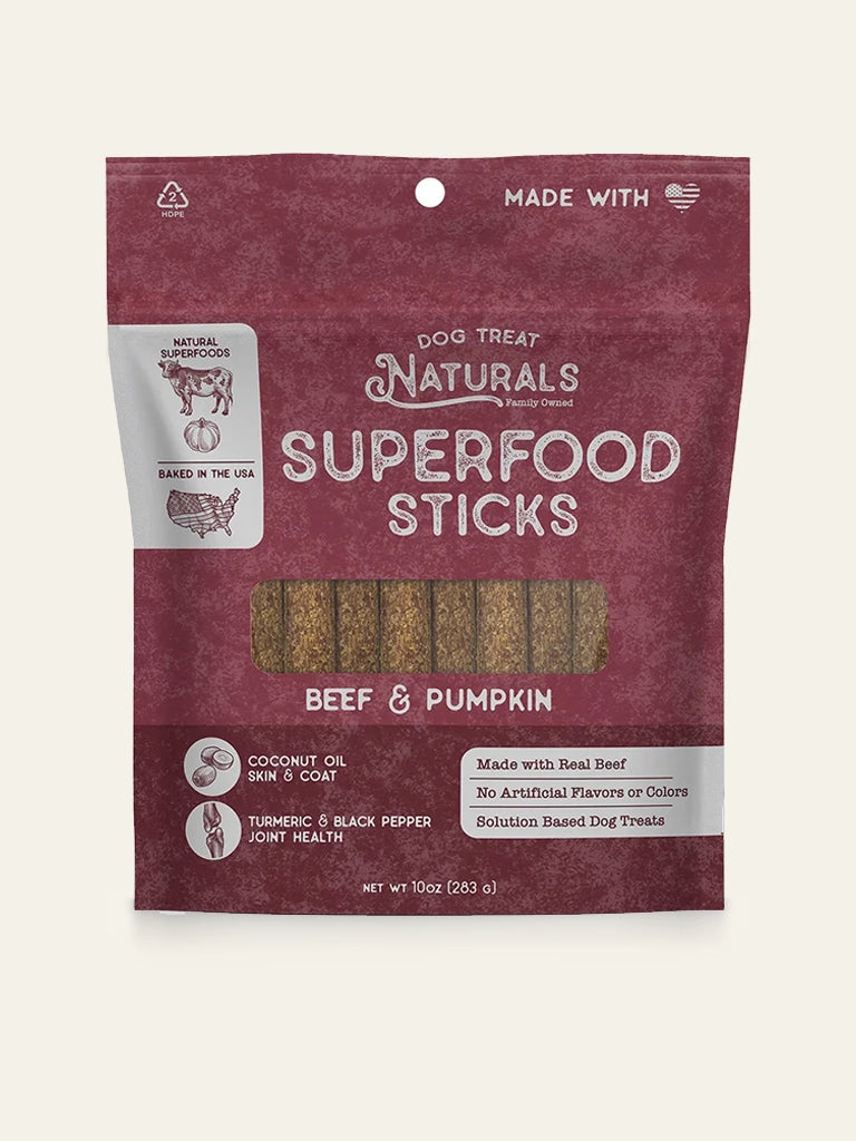 Dog Treat Naturals Superfood Beef Pumpkin: 10 oz