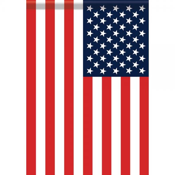 Gold Crest American Flag Garden Flag