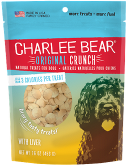 Charlee Bear Original Crunchy Dog Treats: 16 oz