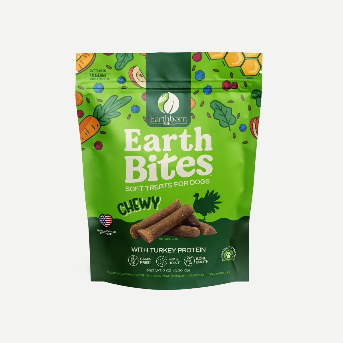 Earthborn Grain Free EarthBites Turkey: 10 oz