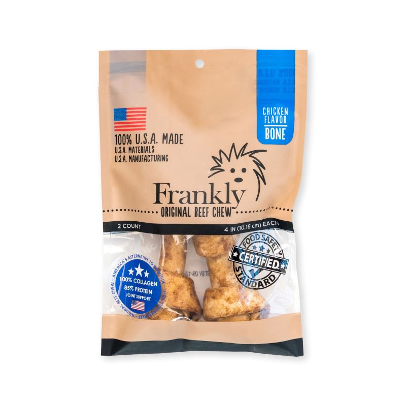 Frankly Small Chicken Flavored Collagen Bone 2 pack: 5"