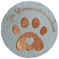Gift Essentials Pawprints on Our Hearts Stepping Stone