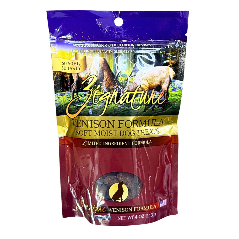 Zignature Venison Soft Moist Grain Free Dog Treats