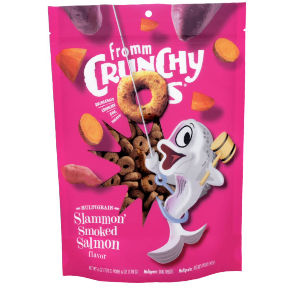 Fromm Crunchy O's Multigrain Slammon Salmon Dog Treats