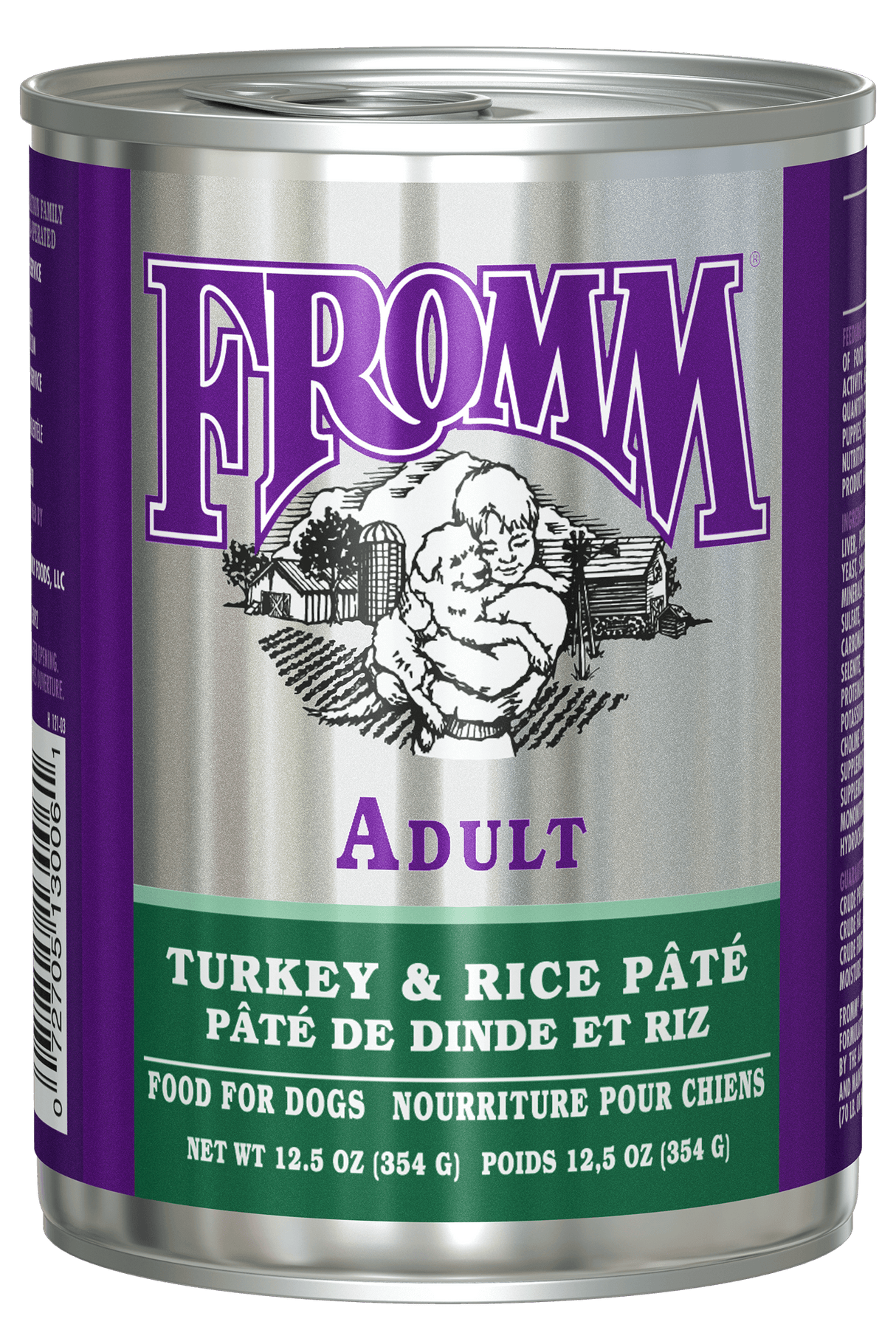 Fromm Dog Classic Pate Turkey & Rice Adult 12.5 oz Can