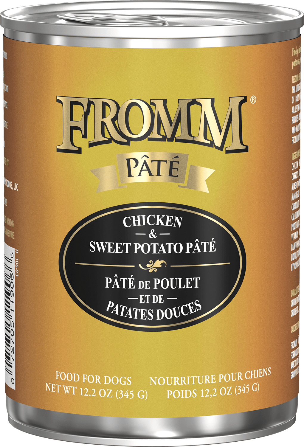 Fromm Dog Pate GF Chicken & Sweet Potato 12.2 oz Can