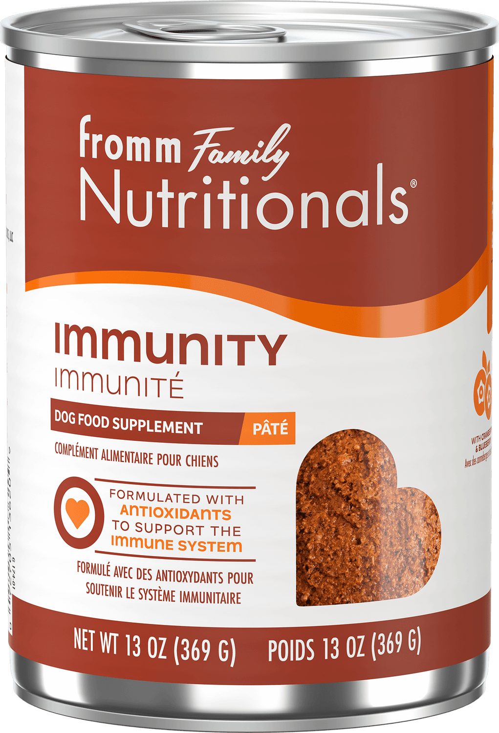Fromm Nutritionals Immunity Supplement Pâté Canned Dog Food: 13 oz