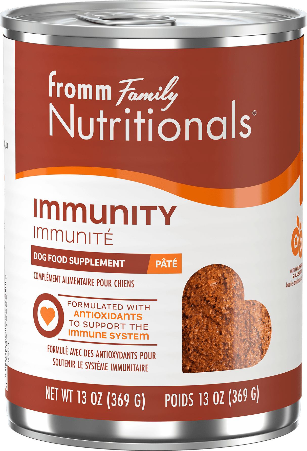 Fromm Nutritionals Immunity Supplement Pâté Canned Dog Food: 13 oz