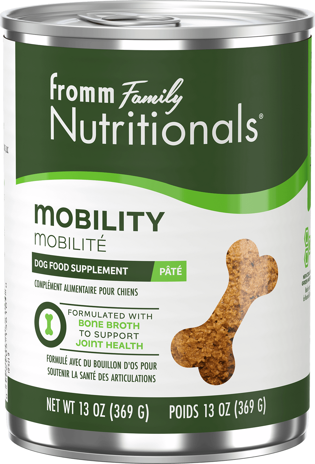 Fromm Nutritionals Mobility Supplement Pâté Canned Dog Food: 13 oz
