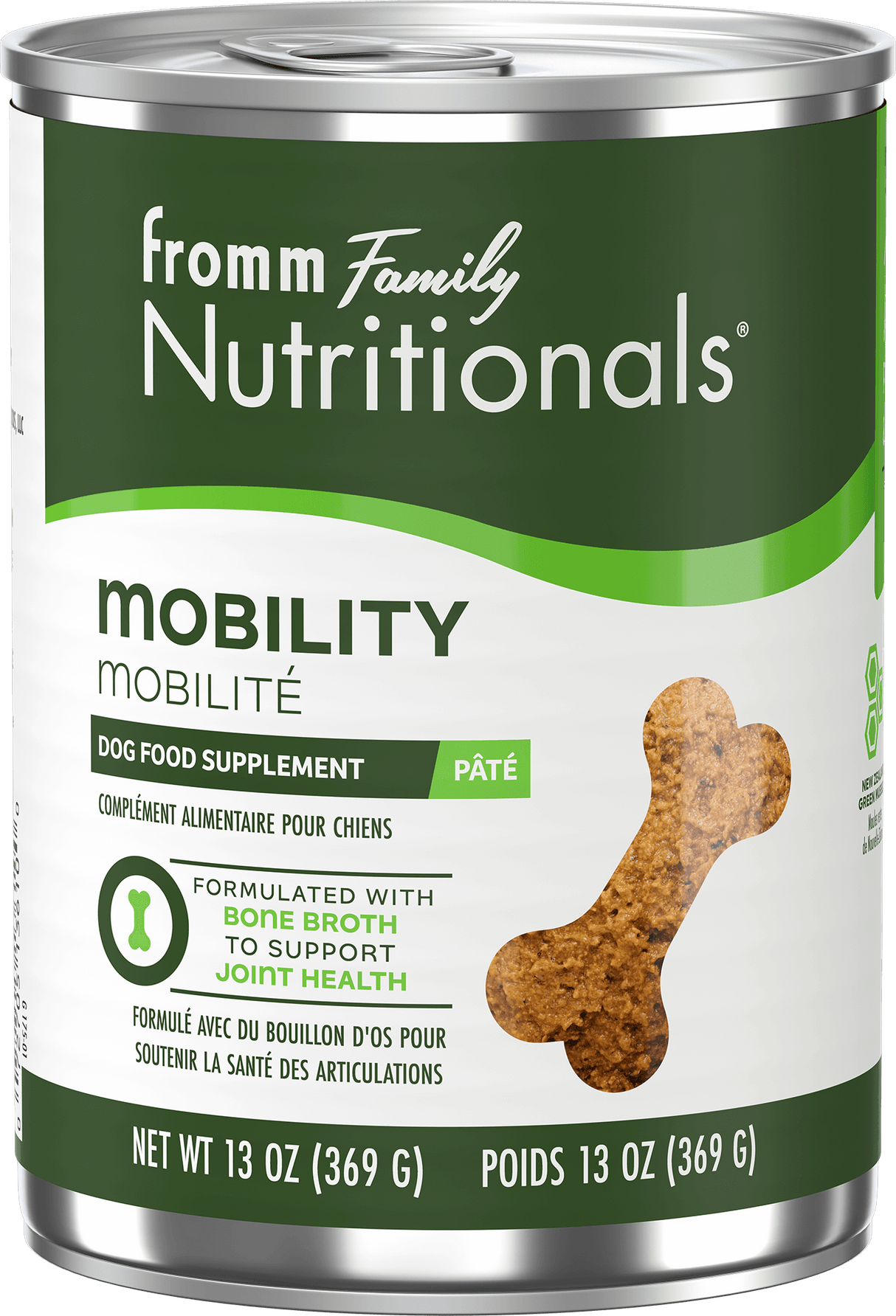 Fromm Nutritionals Mobility Supplement Pâté Canned Dog Food: 13 oz