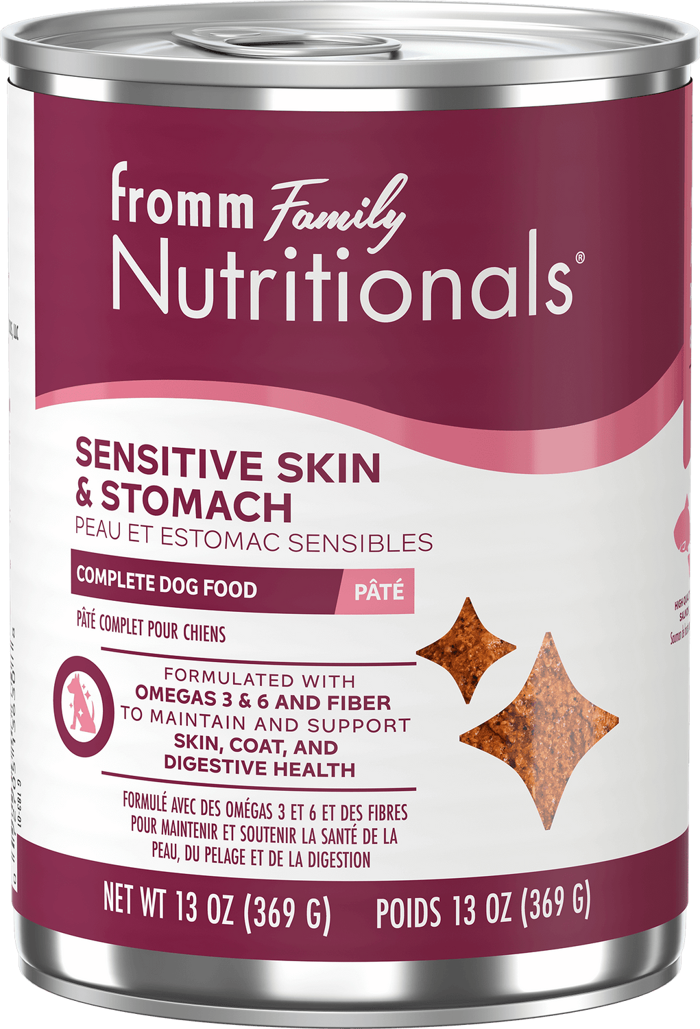 Fromm Nutritionals Sensitive Skin and Stomach Pâté Canned Dog Food: 13 oz