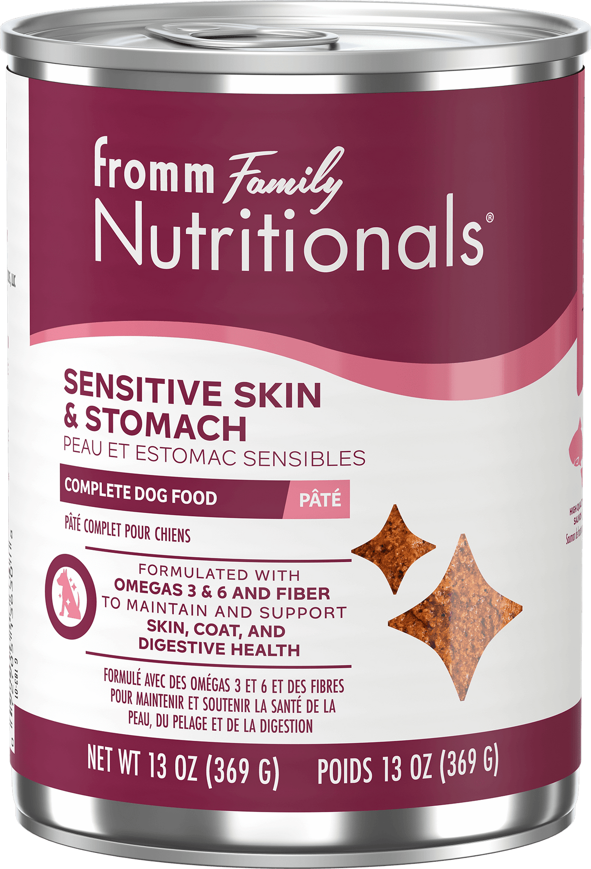 Fromm Nutritionals Sensitive Skin and Stomach Pâté Canned Dog Food: 13 oz