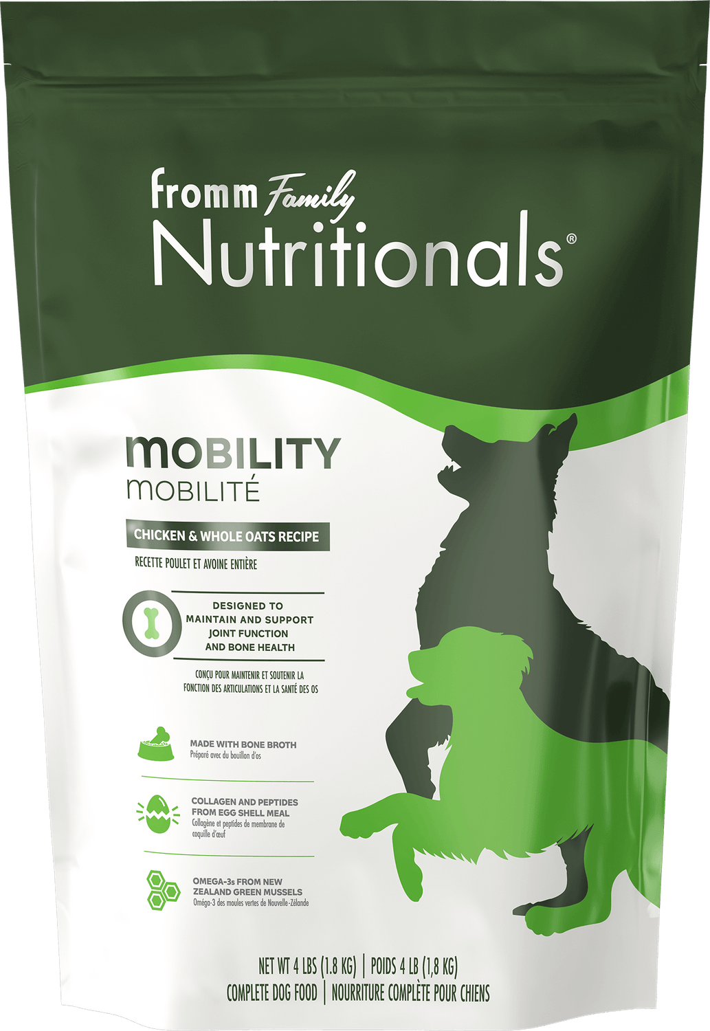 Fromm Nutritionals Mobility Chicken & Whole Oats Recipe Dry Dog Food: 4 lbs