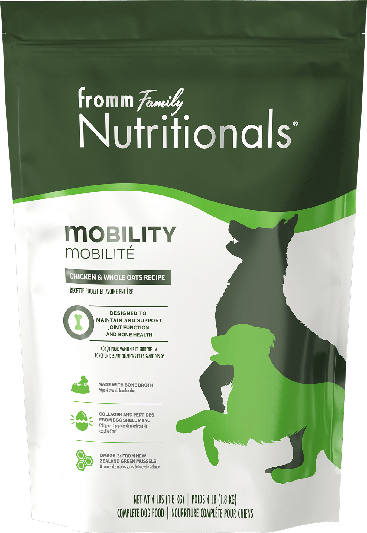 Fromm Nutritionals Mobility Chicken & Whole Oats Recipe Dry Dog Food: 4 lbs