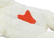 Multipet Lamb Chop Love with Heartbeat Dog Toy White Medium