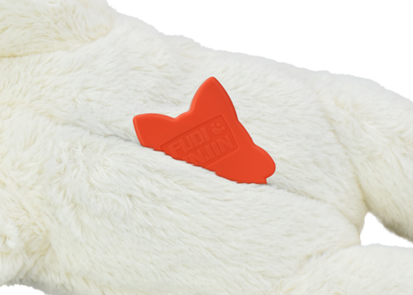 Multipet Lamb Chop Love with Heartbeat Dog Toy White Medium