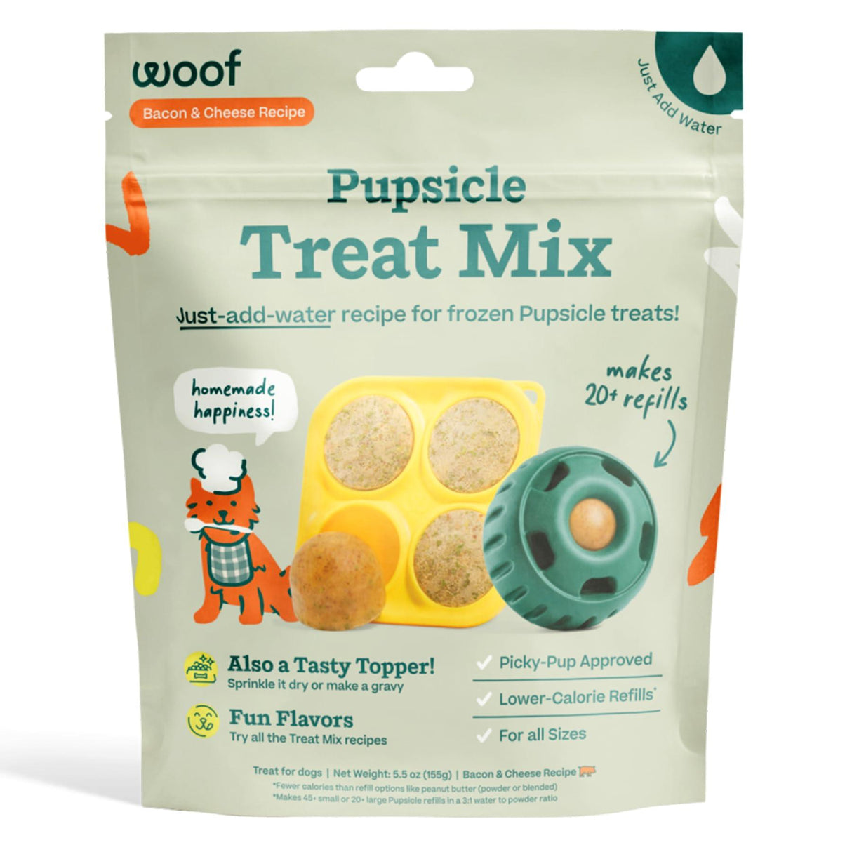 Woof Dog Pupsicle Refill Mix: 5.5oz