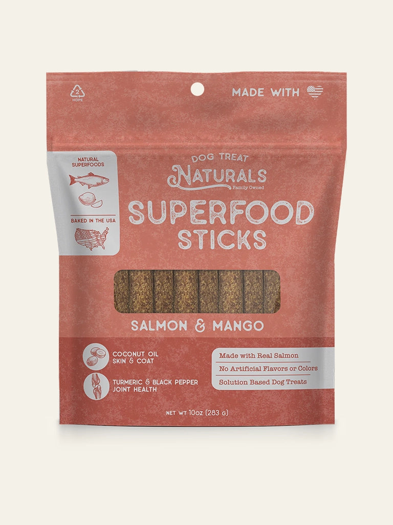 Dog Treat Naturals Superfood Salmon Mango: 10 oz