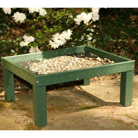 Songbird Essentials Green Ground Platform Bird Feeder
