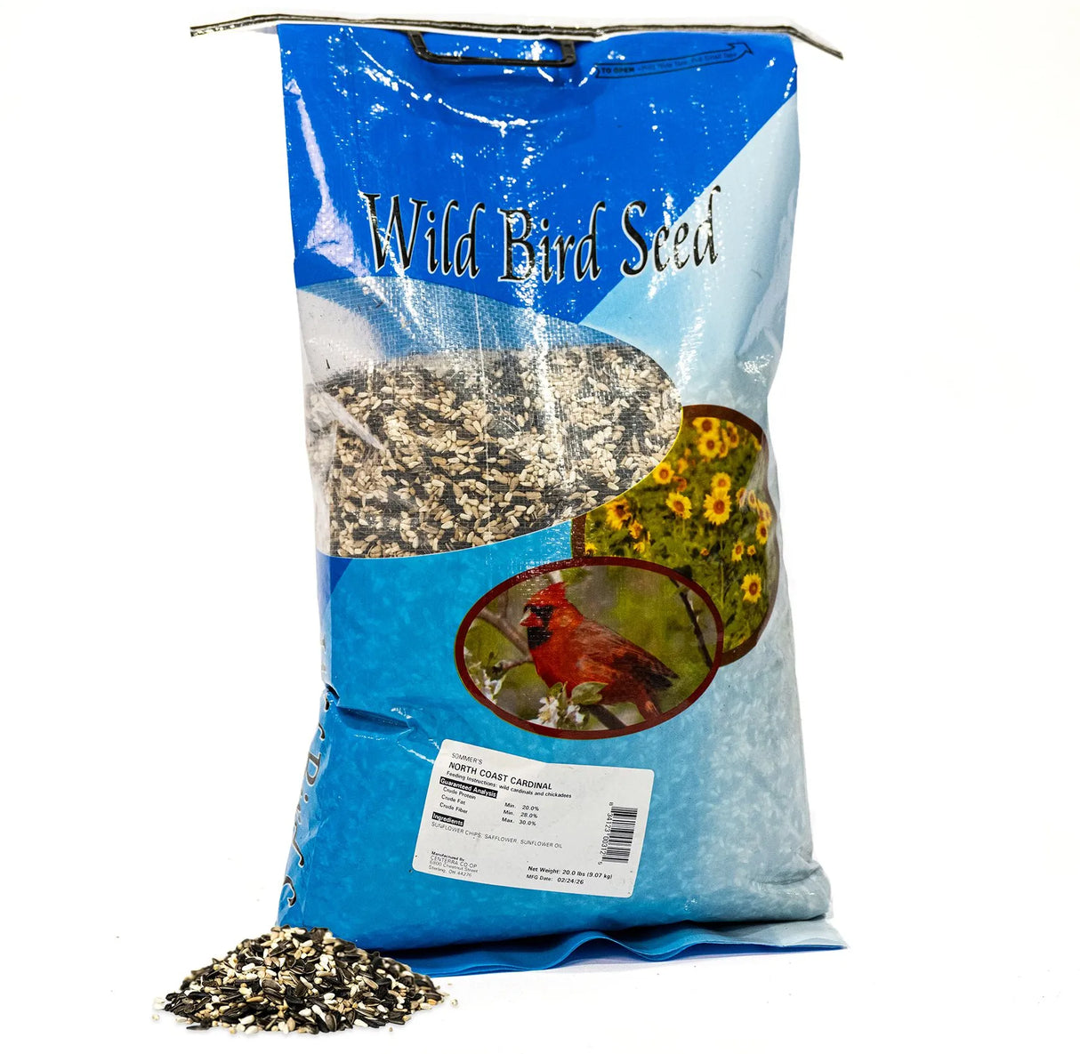Sommer North Coast Cardinal Bird Seed: 20 lbs