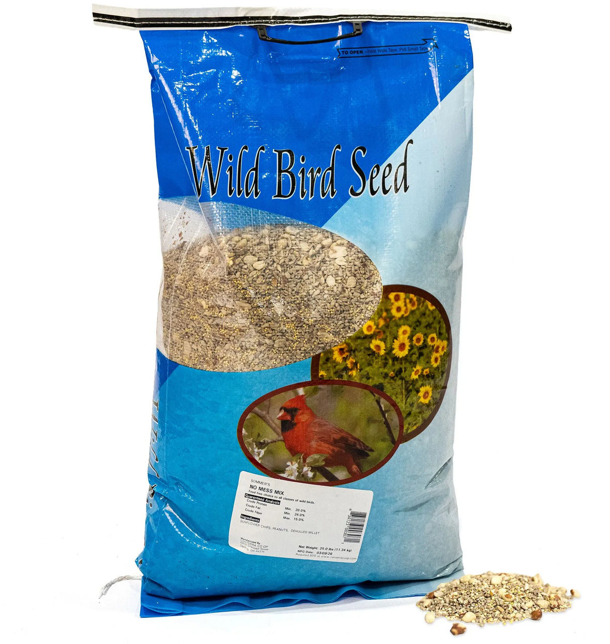 Sommer Seed No Mess Mix: 25 lbs