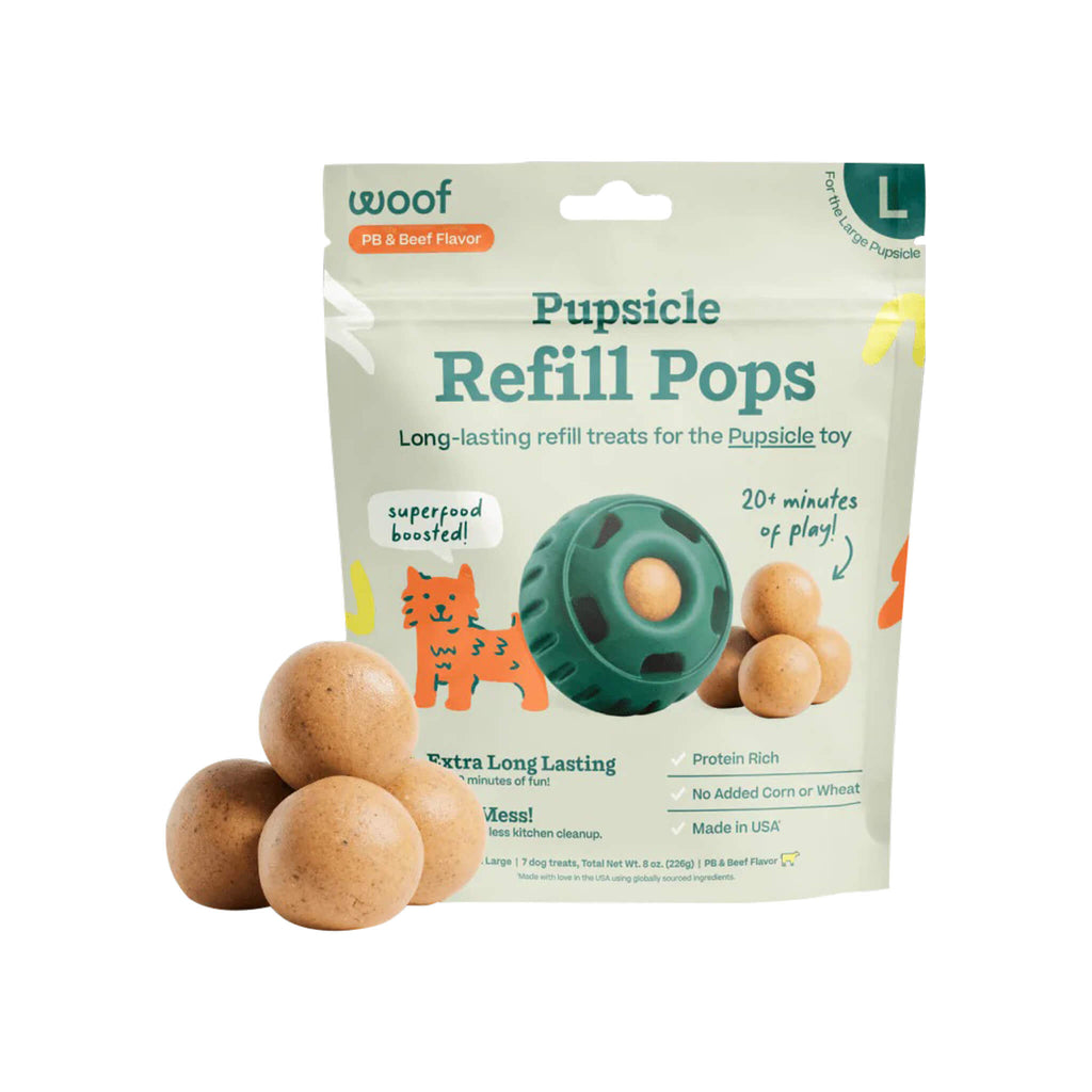 Woof Dog Pupsicle Beef Peanut Butter Pops LG - 95171731: 8 oz