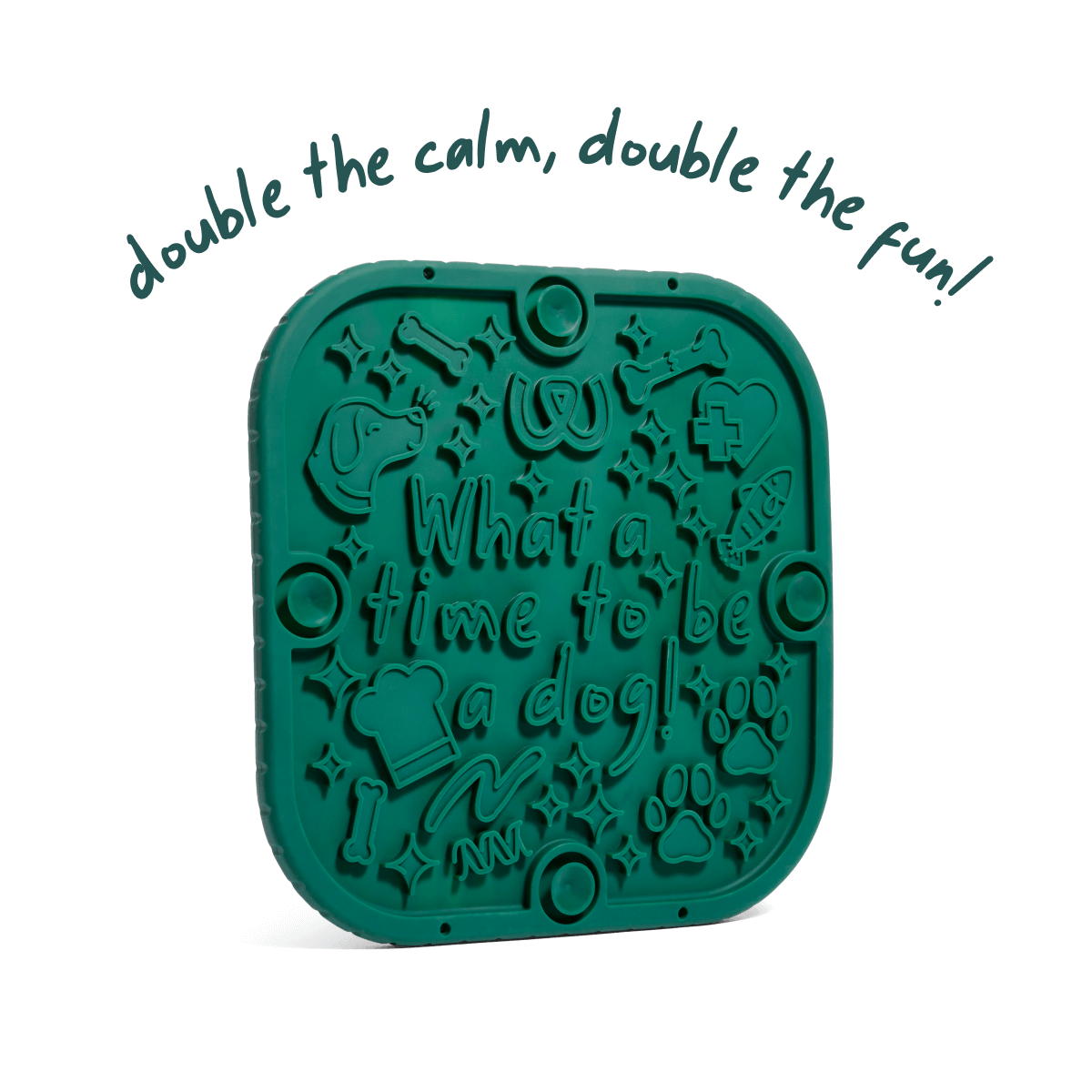 Woof FlipMat Green Dog Lick Mat