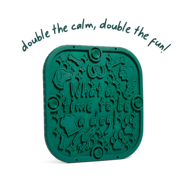 Woof FlipMat Green Dog Lick Mat