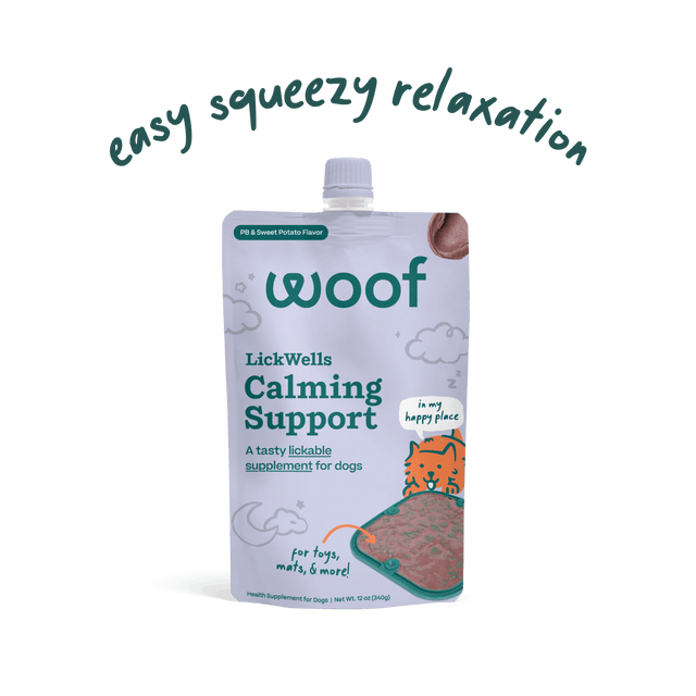 Woof LickWells Calming Support Dog Supplement 12 oz