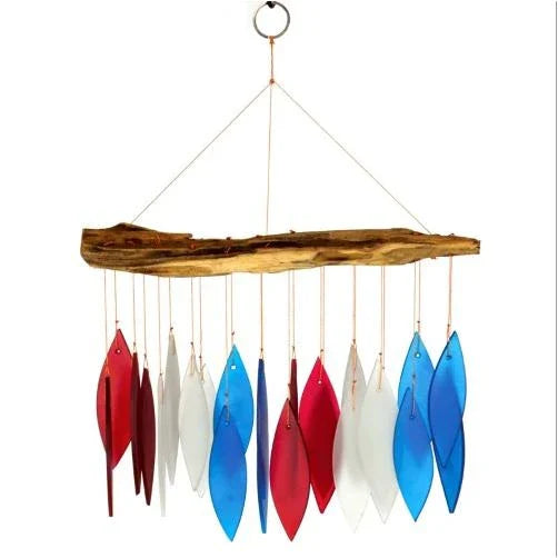 Red White and Blue Driftwood Wind Chime