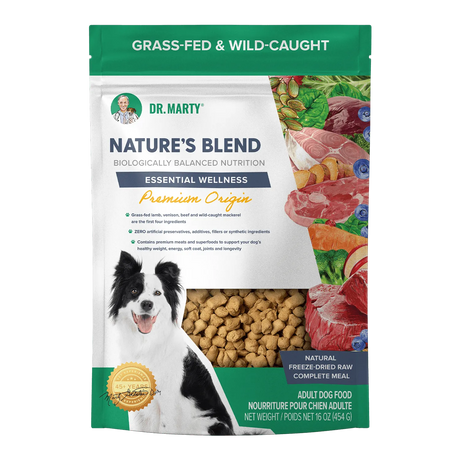Dr. Marty's Nature's Blend Essential Freeze Dried Beef & Venison Dog: 500076 16oz