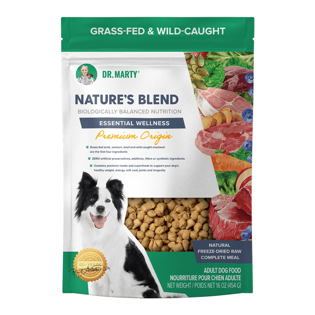 Dr. Marty's Nature's Blend Essential Freeze Dried Beef & Venison Dog: 500076 16oz